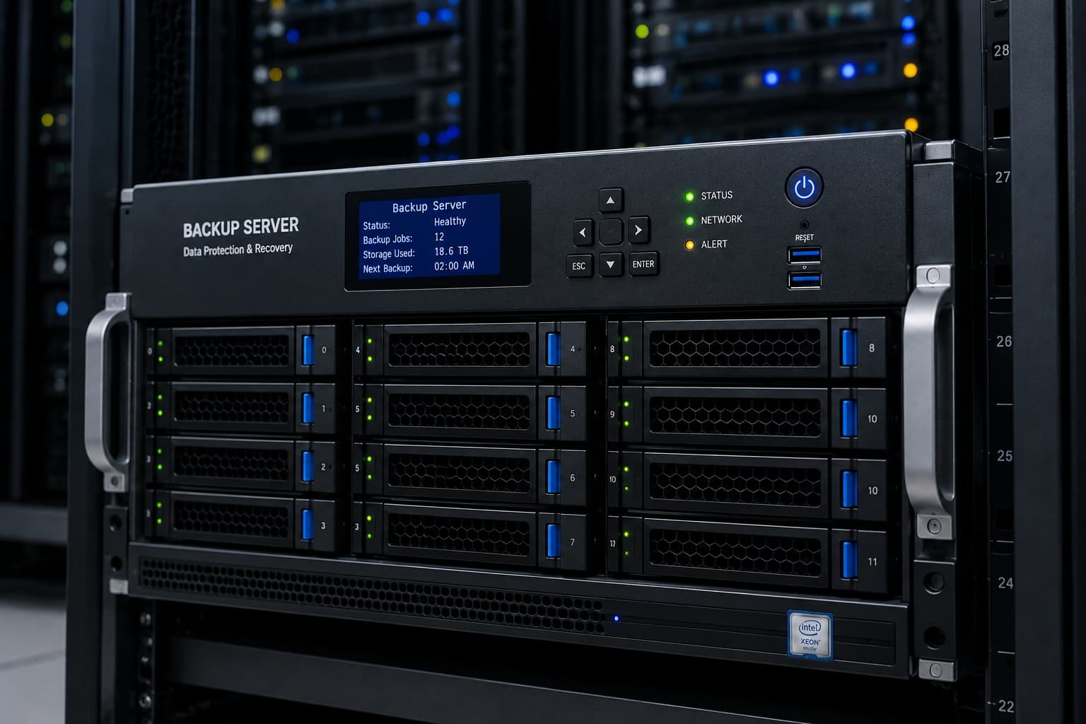 Backup server for centralized business data protection and backups